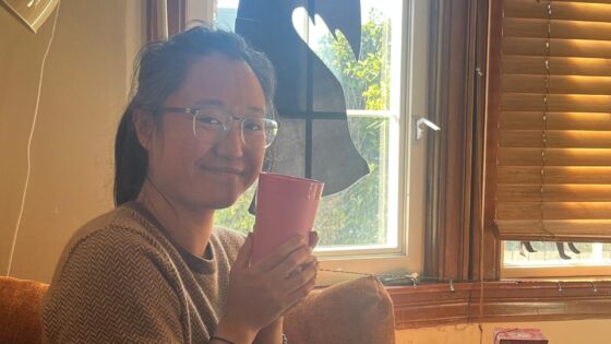 Christina enjoying The Star of SF that Becca created for her friendsgiving and is perfect for our Christmas cocktail this year.